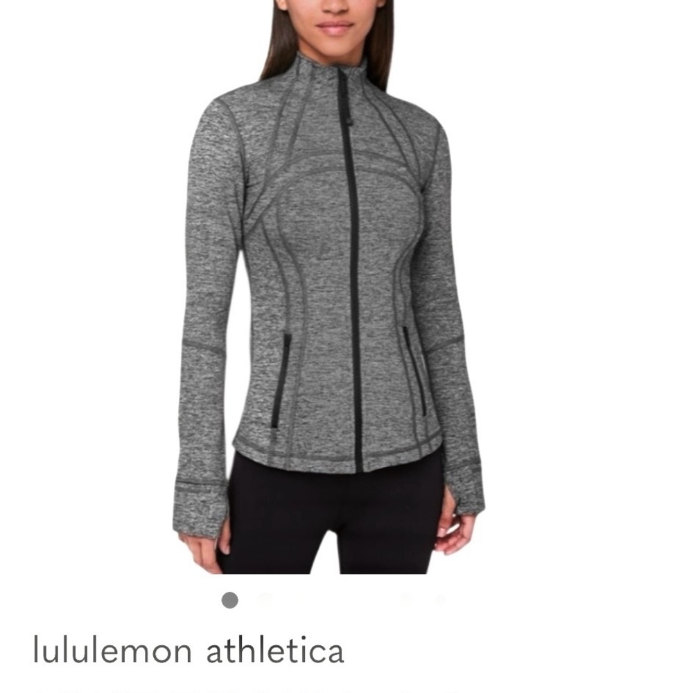 Lululemon Black heather Zip-Up Define jacket size 10